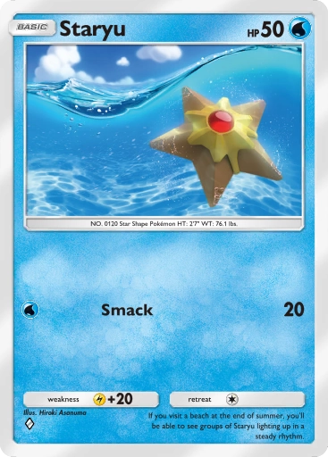 Staryu A1-74 Genetic Apex from Pokemon TCG Pocket