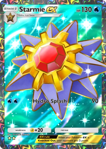 Starmie ex A1-76 Genetic Apex from Pokemon TCG Pocket