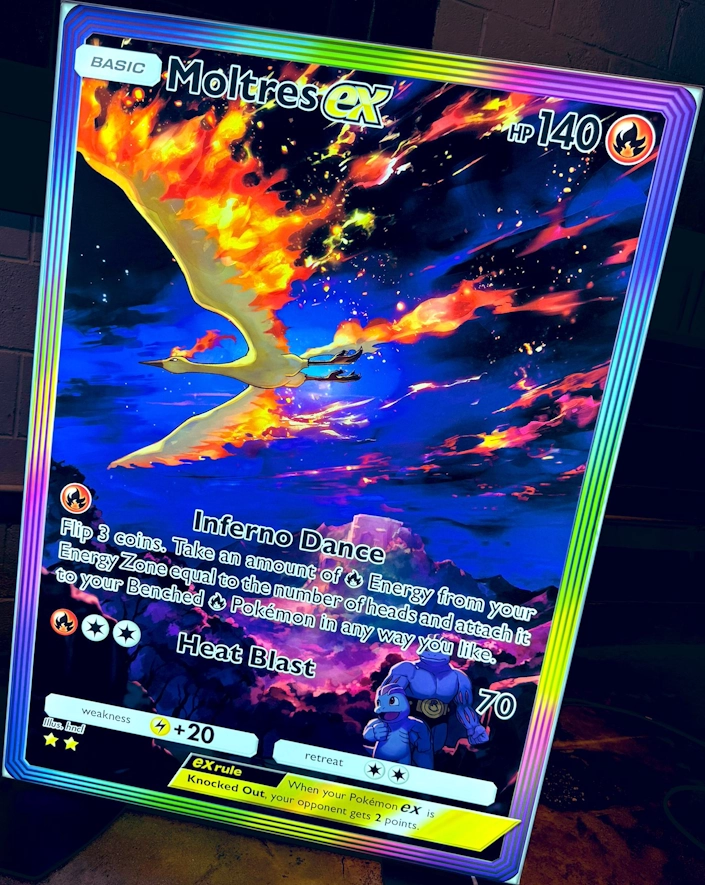 Moltres ex full art ☆☆ Genetic Apex from Pokémon TCG Pocket (preview)